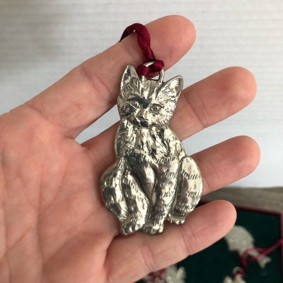 Vtg Seagull Pewter Ornament Set in Box - Picture 4 of 16